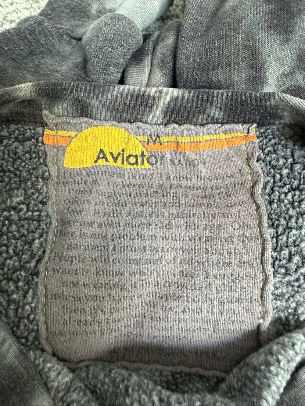 Aviator Nation Tie-Dye Black & Pink Lightning Graphic Sweater - Picture 2 of 3